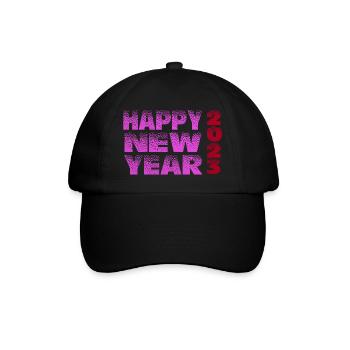 Happy New Year 2023 - Baseballkappe - Schwarz/Schwarz - Vorne