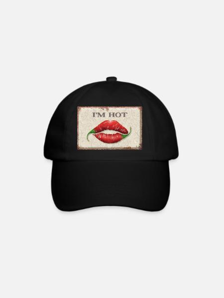 I'm Hot - Baseballkappe - Schwarz/Schwarz