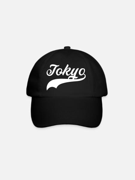 tokyo swoosh - Baseballkappe - Schwarz/Schwarz