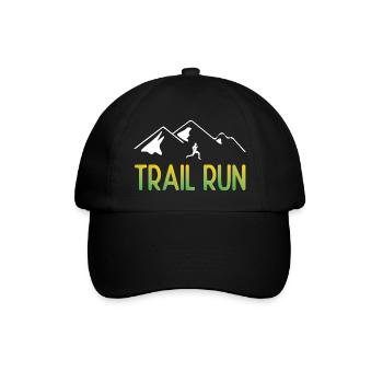 Trailrun - Baseballkappe - Schwarz/Schwarz - Vorne
