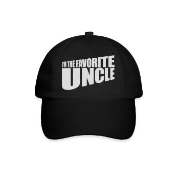 im the favorite uncle - Baseballkappe - Schwarz/Schwarz - Vorne