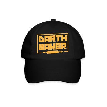 Bäcker Geschenke- Bäcker Tshirt - Baseballkappe - Schwarz/Schwarz - Vorne