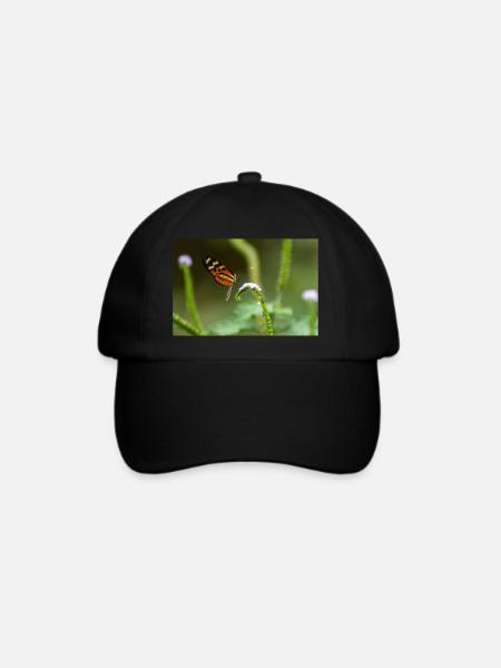 Schmetterling - Baseballkappe - Schwarz/Schwarz