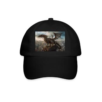 Dragon 1 - Baseballkappe - Schwarz/Schwarz - Vorne