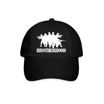 Bundeswehrsoldat Krieger Bruderschaft AGA Soldaten - Baseballkappe - Schwarz/Schwarz - Vorne