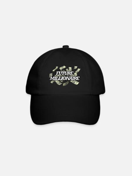Future Millionaire - Baseballkappe - Schwarz/Schwarz