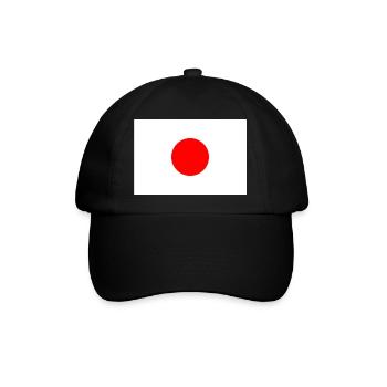 Japan rising sun og - Baseballkappe - Schwarz/Schwarz - Vorne