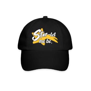 Stern lass mich sein - Poesie - Baseballkappe - Schwarz/Schwarz - Vorne