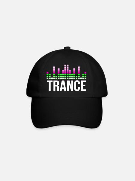 Trance-Musik - Baseballkappe - Schwarz/Schwarz