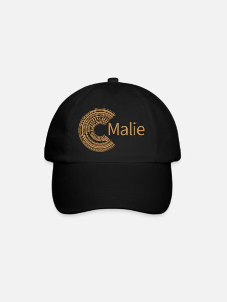 Für Malie - Baseballkappe - Schwarz/Schwarz