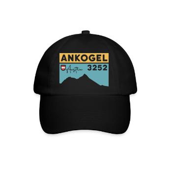 Ankogel Mallnitz Hohe Tauern Wanderung Skitour - Baseballkappe - Schwarz/Schwarz - Vorne