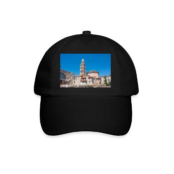 Die Kathedrale des Heiligen Domnius aus dem Vomitorium - Baseballkappe - Schwarz/Schwarz - Vorne