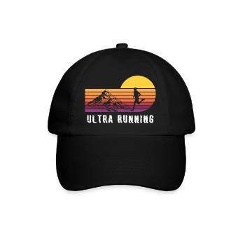 Trail Run Ultra Running Berg Trekking Laufen - Baseballkappe - Schwarz/Schwarz - Vorne
