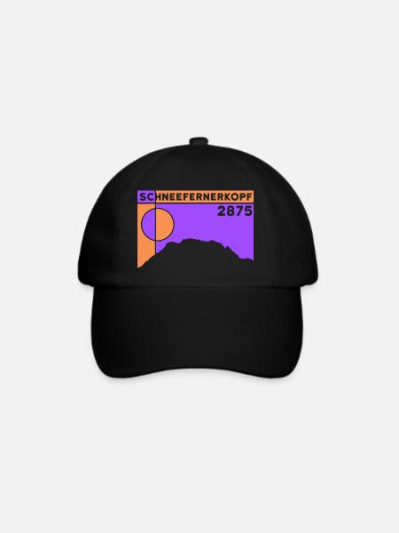 Schneefernerkopf Souvenir Andenken Geschenk - Baseballkappe - Schwarz/Schwarz