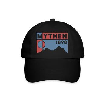 Grosser Kleiner Mythen Wandern Wanderung Souvenir - Baseballkappe - Schwarz/Schwarz - Vorne