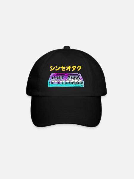 SYNTH GEEK JAPANISCH - Baseballkappe - Schwarz/Schwarz