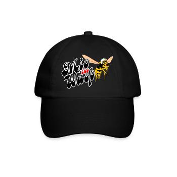Mio die Wespe m - Baseballkappe - Schwarz/Schwarz - Vorne