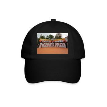 ANTIFA AREA - Baseballkappe - Schwarz/Schwarz - Vorne