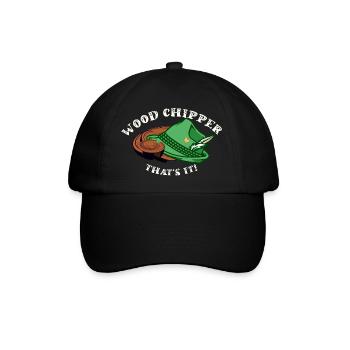 Holzfäller - Baseballkappe - Schwarz/Schwarz - Vorne