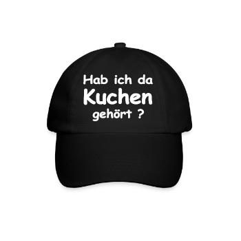 Kuchen - Baseballkappe - Schwarz/Schwarz - Vorne