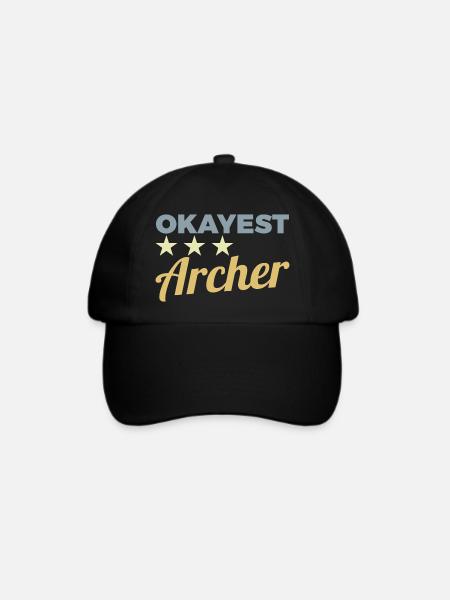 Durchschnittlicher Bogenschütze - Baseballkappe - Schwarz/Schwarz