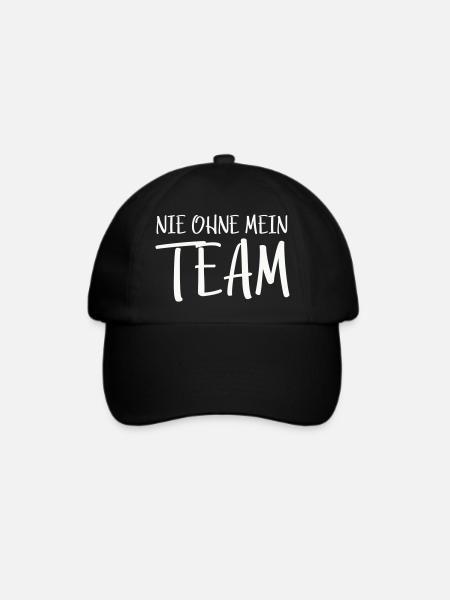 Mein Team - Baseballkappe - Schwarz/Schwarz