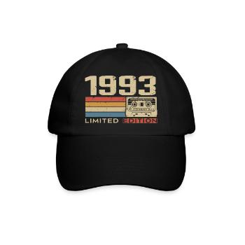 Legenden 1993 Jahrgang 1993 Jubiläum Jahrgang 1993 - Baseballkappe - Schwarz/Schwarz - Vorne