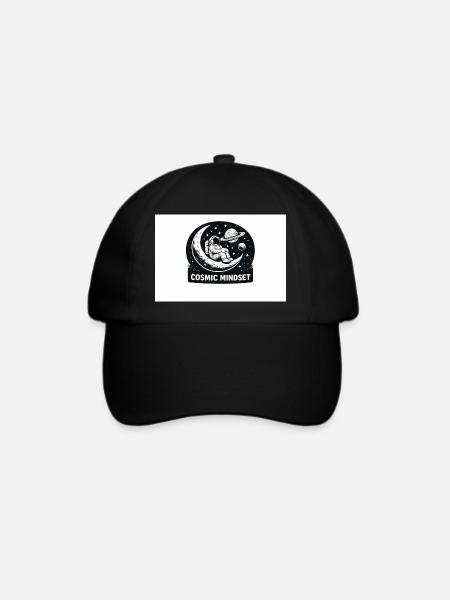 Kosmischer Mindset - Baseballkappe - Schwarz/Schwarz