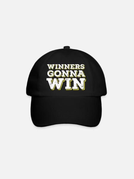 Sieger gehen zum Sieg - Baseballkappe - Schwarz/Schwarz