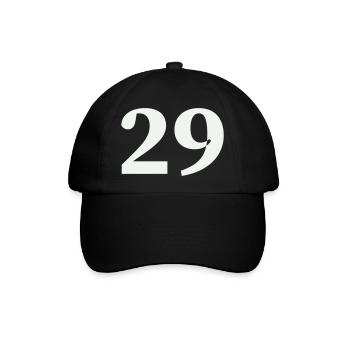 29 - Baseballkappe - Schwarz/Schwarz - Vorne