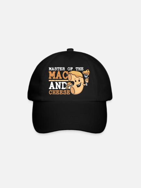 Makkaroni und Käse Mac and Cheese - Baseballkappe - Schwarz/Schwarz