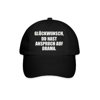 Sarkasmus - Baseballkappe - Schwarz/Schwarz - Vorne