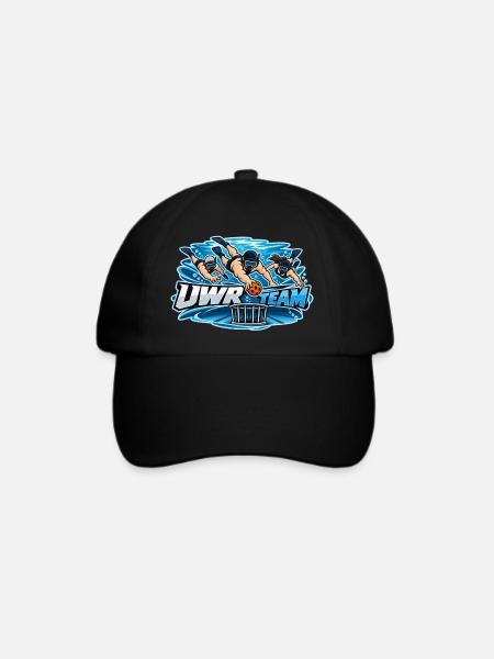 UWR Team Wasserrugby Logo - Baseballkappe - Schwarz/Schwarz