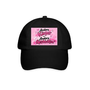 Andere Körper, Andere Geschichten - Baseballkappe - Schwarz/Schwarz - Vorne