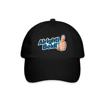 Alrightl Beidl - Baseballkappe - Schwarz/Schwarz - Vorne
