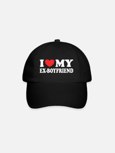 Ich liebe meinen Ex-Freund lustiges Valentinstagsgeschenk - Baseballkappe - Schwarz/Schwarz