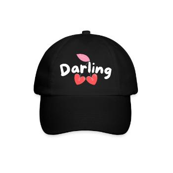 Darling I love you - Baseballkappe - Schwarz/Schwarz - Vorne