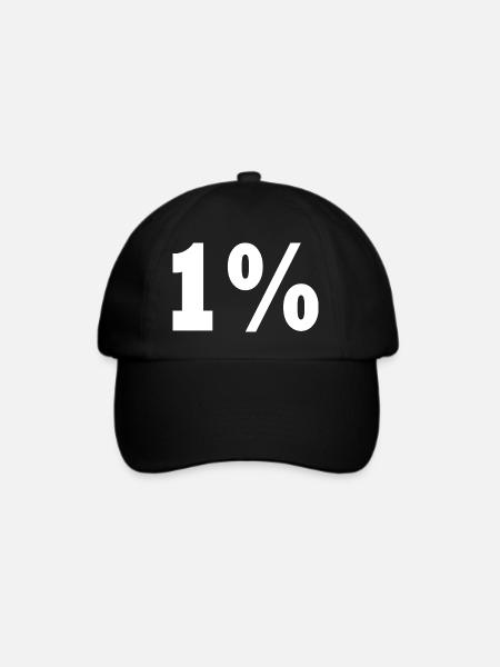 1 - Baseballkappe - Schwarz/Schwarz