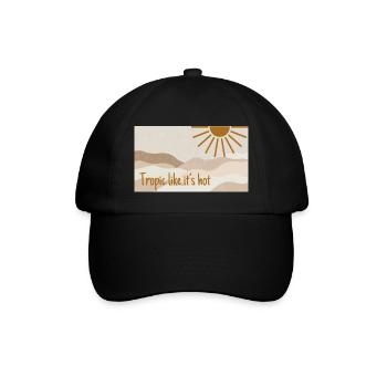 tropic like it's hot - Baseballkappe - Schwarz/Schwarz - Vorne