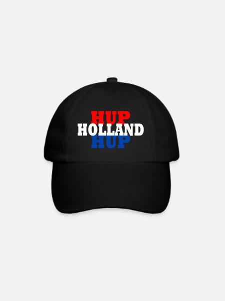 Hup holland hup - Baseballkappe - Schwarz/Schwarz