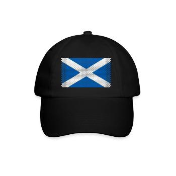 herz schottland dudelsack schotte scotland - Baseballkappe - Schwarz/Schwarz - Vorne