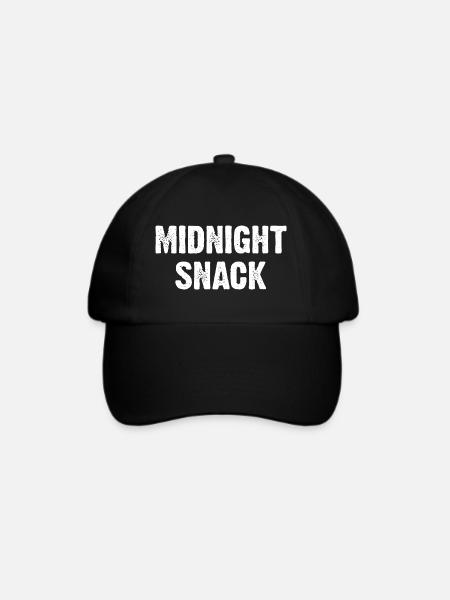 Midnight Snack - Baseballkappe - Schwarz/Schwarz