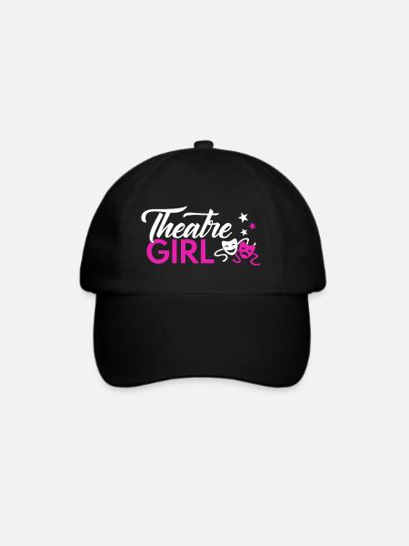 Theater : Theatre GIRL : Theater Schauspieler - Baseballkappe - Schwarz/Schwarz