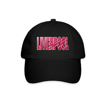 Liverpool - Baseballkappe - Schwarz/Schwarz - Vorne
