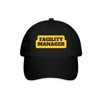 Facility Manager Haustechniker Hausmeister - Baseballkappe - Schwarz/Schwarz - Vorne