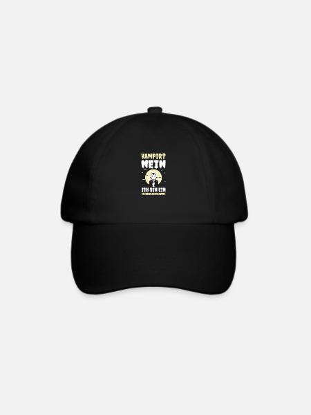 Halloweenkostüm Fledermaus Halloween - Baseballkappe - Schwarz/Schwarz