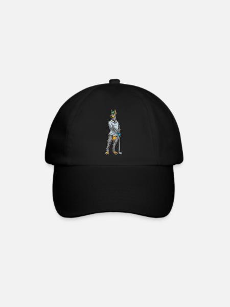 Dobermann Golf Golfschläger - Baseballkappe - Schwarz/Schwarz