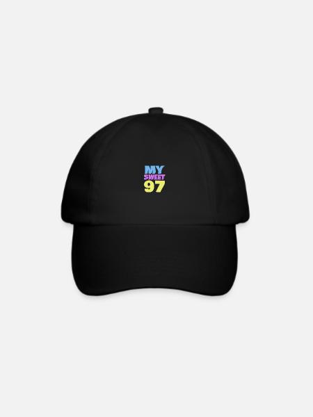 97 - Baseballkappe - Schwarz/Schwarz