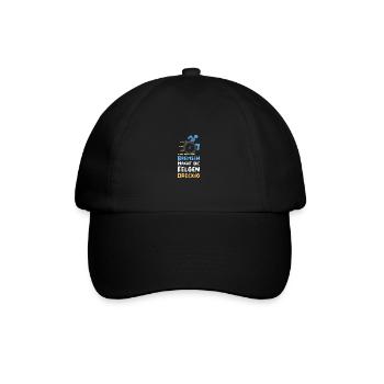 Rollstuhl Behinderung Handicap Rollstuhlfahrer - Baseballkappe - Schwarz/Schwarz - Vorne