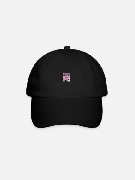 Blob-Fisch Blobfisch - Baseballkappe - Schwarz/Schwarz